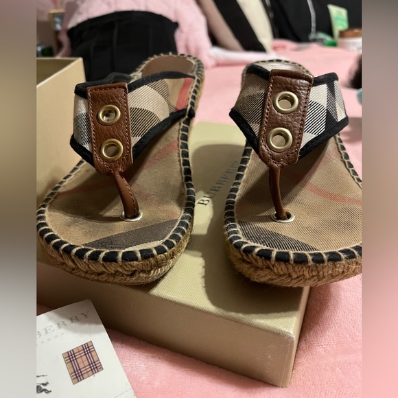 Burberry Authentic Wedge Sandals - Picture 3 of 11